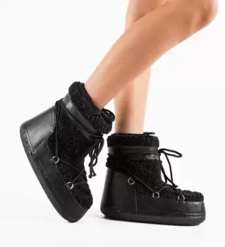 Cizme dama Mboots Negre imagine