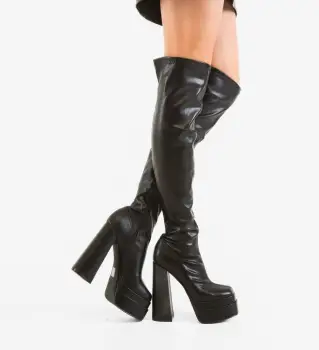 Cizme dama Morden Negre 2 imagine