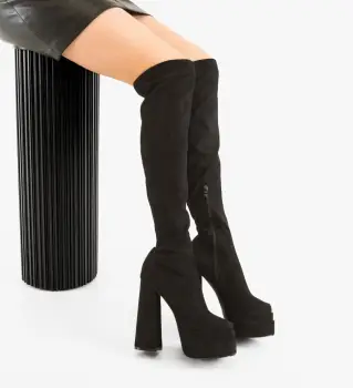 Cizme dama Morden Negre imagine