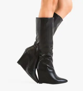 Cizme dama Moses Negre imagine