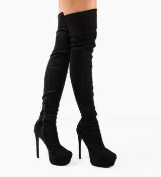 Cizme dama Motaks Negre imagine