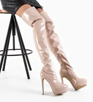 Cizme dama Motaks Nude imagine