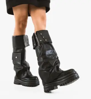 Cizme dama Nasazia Negre imagine