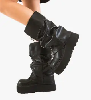 Cizme dama Norala Negre imagine