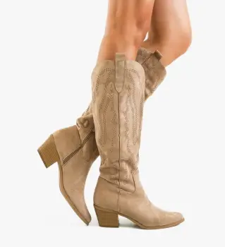 Cizme dama Novograd Khaki imagine