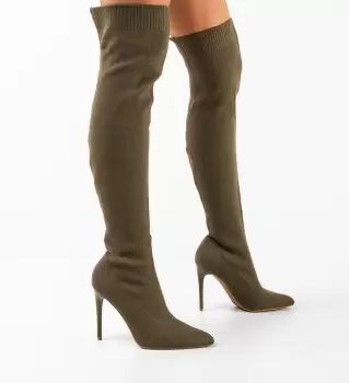 Cizme dama Olenyt Khaki imagine