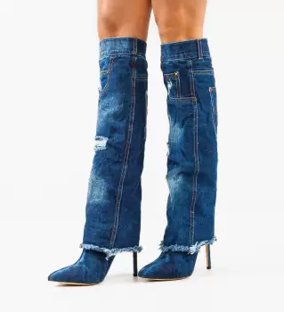 Cizme dama Outback Albastre 2 imagine