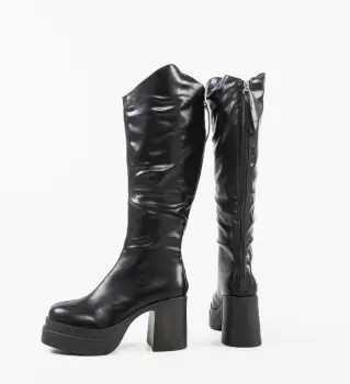 Cizme dama Pokina Negre imagine