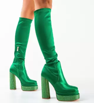 Cizme dama Portia Verzi imagine
