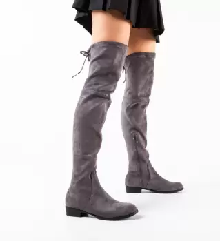 Cizme dama Preky Gri imagine