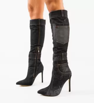 Cizme dama Pytenya Negre imagine