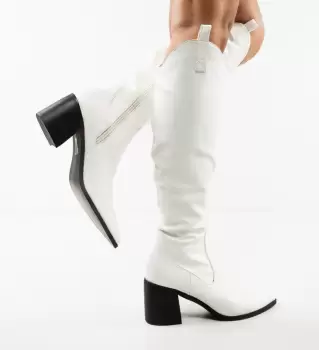 Cizme dama Rafferty Albe imagine