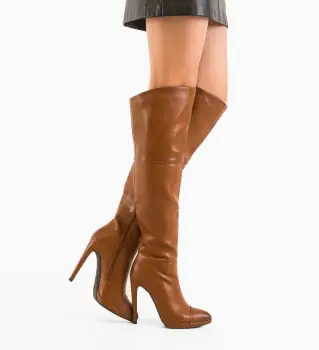 Cizme dama Richa Camel imagine