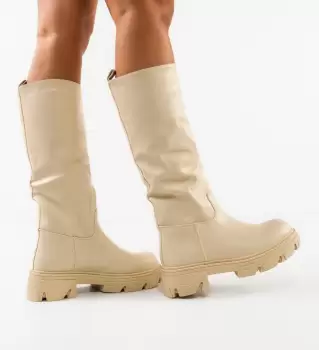 Cizme dama Roth Bej imagine