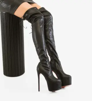 Cizme dama Safiria Negre 2 imagine