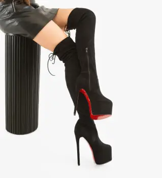 Cizme dama Safiria Negre imagine