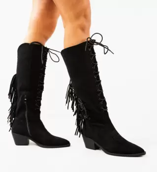 Cizme dama Sair Negre imagine