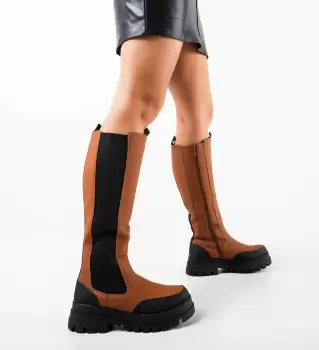 Cizme dama Salter Camel imagine