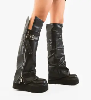 Cizme dama Sandera Negre imagine