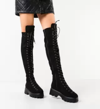 Cizme dama Sanna Negre 2 imagine