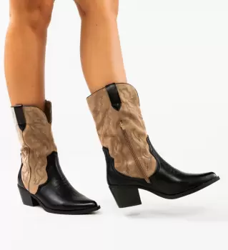 Cizme dama Shanic Khaki imagine