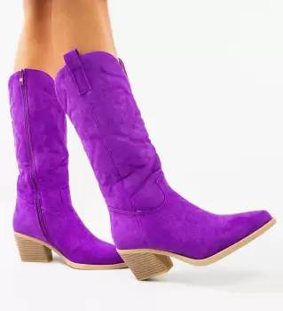 Cizme dama Shiori Mov imagine