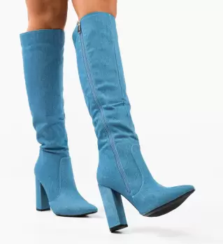 Cizme dama Sian Albastre imagine
