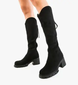 Cizme dama Simon Negre 2 imagine