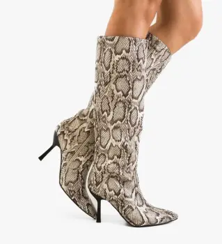 Cizme dama Snakke Print imagine