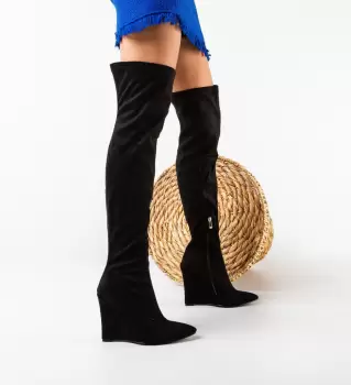 Cizme dama Tiger Negre imagine