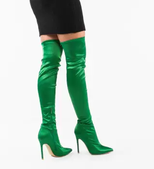 Cizme dama Turne Verzi imagine