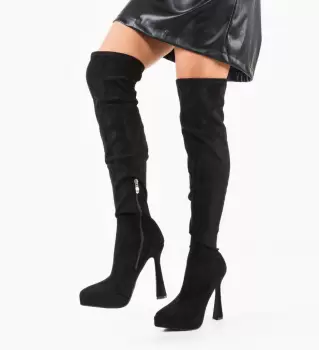 Cizme dama Twinda Negre imagine