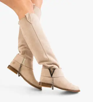 Cizme dama Volantis Bej imagine