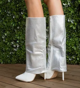 Cizme dama Waldeck Albe imagine