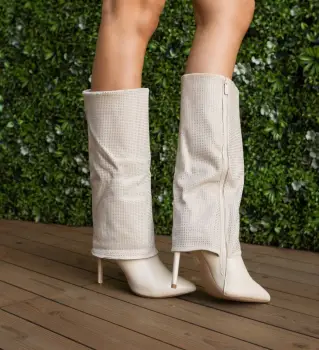 Cizme dama Waldeck Bej imagine