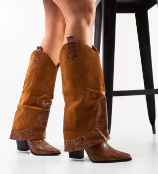 Cizme Jevan Camel imagine