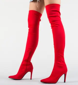 Cizme Neelam Rosii imagine