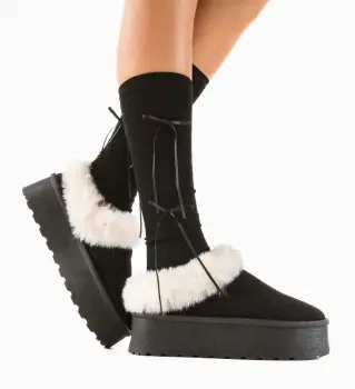 Cizme tip Ug Aary Negre 2 imagine