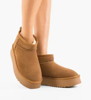 Cizme tip Ug Adaluzia Camel imagine