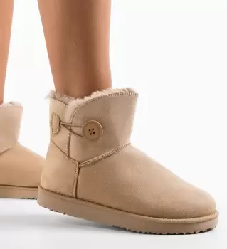 Cizme tip Ug Aria Bej imagine