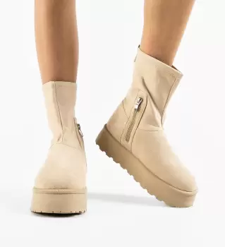 Cizme tip Ug Blazia Bej imagine