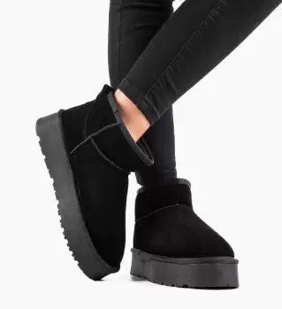 Cizme tip Ug Daianaz Negre imagine