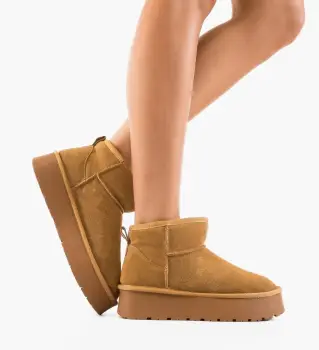 Cizme tip Ug Dayana Camel imagine