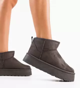 Cizme tip Ug Dvora Gri imagine