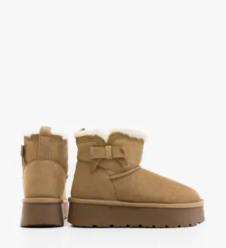 Cizme tip Ug Fondy Bej imagine