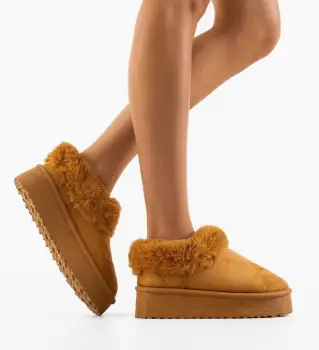 Cizme tip Ug Jaden Camel imagine