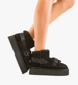 Cizme tip Ug Kaiana Negre imagine