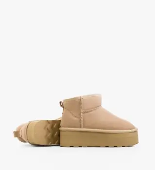 Cizme tip Ug Keston Bej imagine