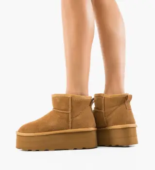 Cizme tip Ug Keston Camel imagine