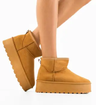Cizme tip UG Latte Camel imagine